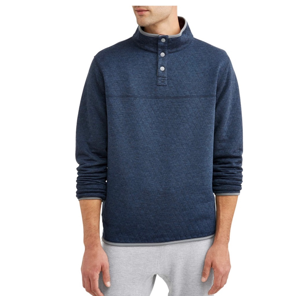 Swiss Tech Quilted Reversible Pullover Top (XL)